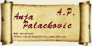 Anja Palačković vizit kartica